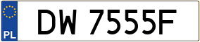 Trailer License Plate